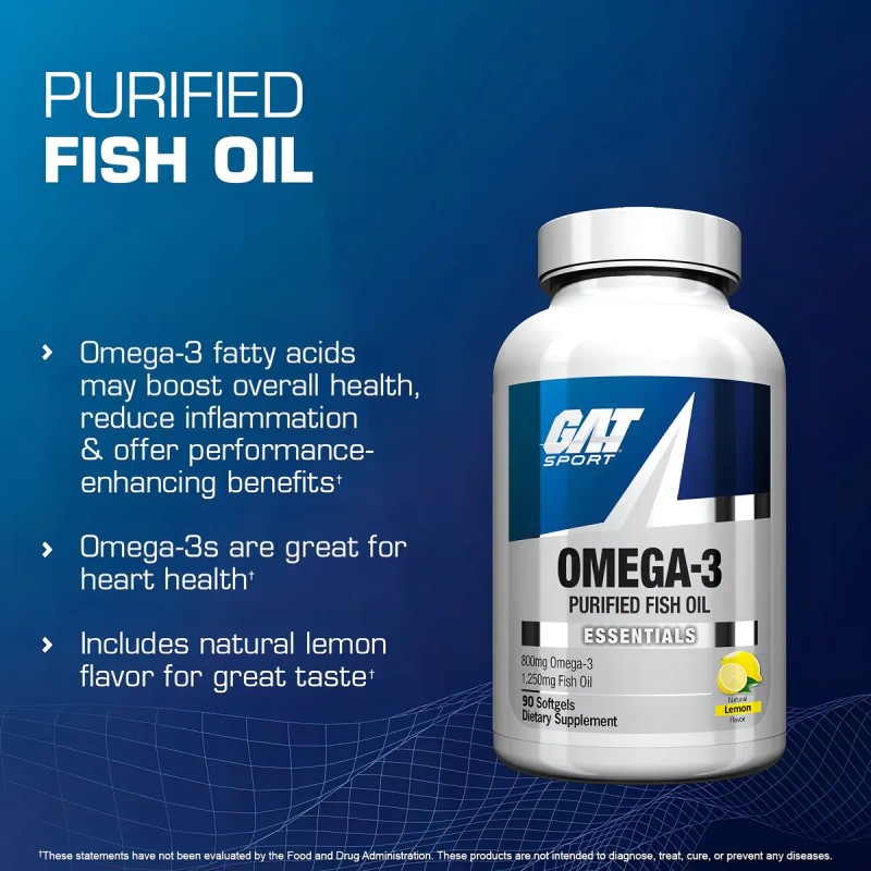 Vitaminas Gat Omega 3 800 Mg 90 Capsulas Sabor Sin