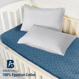 Atiksh Beddings Paquete de 2 Fundas de Almohada de Viaje para Niños Pequeños 100% Algodón Egipcio Suave, 600 Hilos con Cierre de Cremallera para Fundas de Almohada de Viaje Pequeñas 14x20 pulgadas