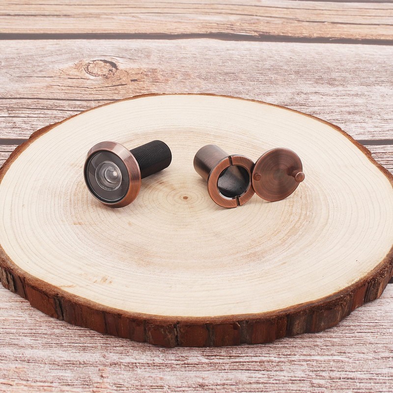 HOJLKLD Door Viewer Peephole,Solid Brass 200 Degree Peep Hole with