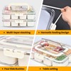 (2Pcs)Divided Serving Tray with Lid,Snackle Box Container with Lid,Snack Box