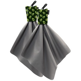 SPUDZ Classic Microfiber Lens Cleaner – Clip-On Pouch, Washable – for Binoculars, Scopes, Glasses, Screens | Avocado, 10 x 10 Inch (2-Pack)