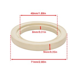DIBTSA Silicone Steam Ring 58mm Set of 2 Compatible with Breville and Sage BES900XL BES920XL BES980XL BES990 Espresso Machine Group head Gasket Replacement