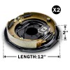 JADODE One Pair Set Standard Electric Trailer Brake 12" x