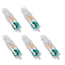 ASTIMESA 5 Pcs Double Sided Tape Runner Refill 0.23 Inch x 16.40 Ft, Adhesive Tape Roller Refills, Glue Tape Roller Refills for Scrapbooking Card Making Handicraft DIY Accessories (5pcs)