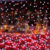 Honoson 1000 Pieces Artificial Rose Petals with 24 Pcs Flameless
