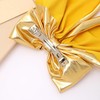 2Pcs Hair Bows for Women, Gold Silver Big Bow Hair