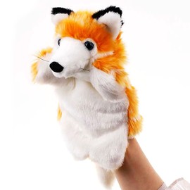 Hand Puppets Fox Plush Animal Toys for Imaginative Pretend Play Storytelling Gifts for Kids