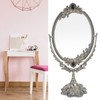 MakeUp Mirror EuropeanStyle Metal Retro DoubleSided Mirror for Bathroom Bedroom