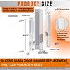 T-HAKEN Sliding Glass Door Handle Set | 6‑5/8″ Hole‑Center, Flush‑Mount