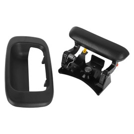 Rear Tailgate Latch Handle, Comfortable Touch Tailgate Latch Assembly with Rod Clips Fits Silverado 1999-2007, Sierra 1999-2007, Suburban 2000-2006 for Yukon 1999-2006