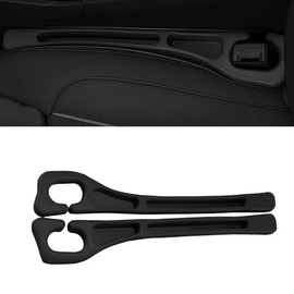 2 organizadores de relleno para asiento de coche, relleno de espacio de coche con función de relleno y almacenamiento para guardar teléfonos, llaves, tarjetas, protector universal de asiento