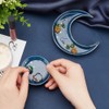 AHANDMAKER Sun and Moon Jewelry Plate, Ceramic Jewelry Dish Decorative