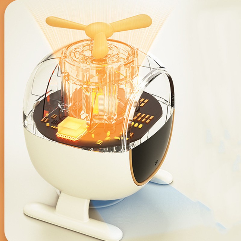 Aroma Diffuser Digital Display Low Noise Rotatable Blade Cute Shape