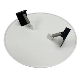 iMBAPrice IMBA-CP9000-1 9-Inch Diameter Screwless White Plastic Ceiling Cover Plate for Unused High Hat Cans., Spring Mount Design Recessed lights Ceiling Plate Cover, 1-Pack