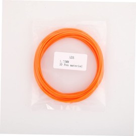 Gatuida 3D Printer Filament Clear Tubes Pinstripe Tape Square DIY Basket Weaving Kit Overture Pour 3 Accessories Trim Double 3D Pen Accessories Wire Shrink Tubing Plane Abs Filament Orange