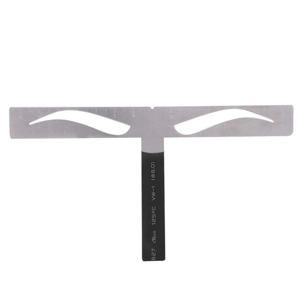 Eyebrow tattoo stencil, stainess steel tattoo eyebrow ruler constitution gold ratio positioning aid tool