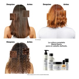 L'Oréal Professionnel Metal Detox Mascarilla Capilar Anti-Metales, Cabello más Suave y Nutrido, Reduce el Quiebre, Protege el Color y Aumenta el Brillo, 250 ml