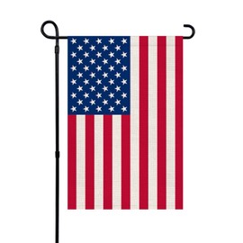 American Garden Flags 12x18inch Double Sided Home Decorative House Yard Decor Sign Outside Decorations Seasonal Outdoor Small Flag (USA-garden flag-Burlap)
