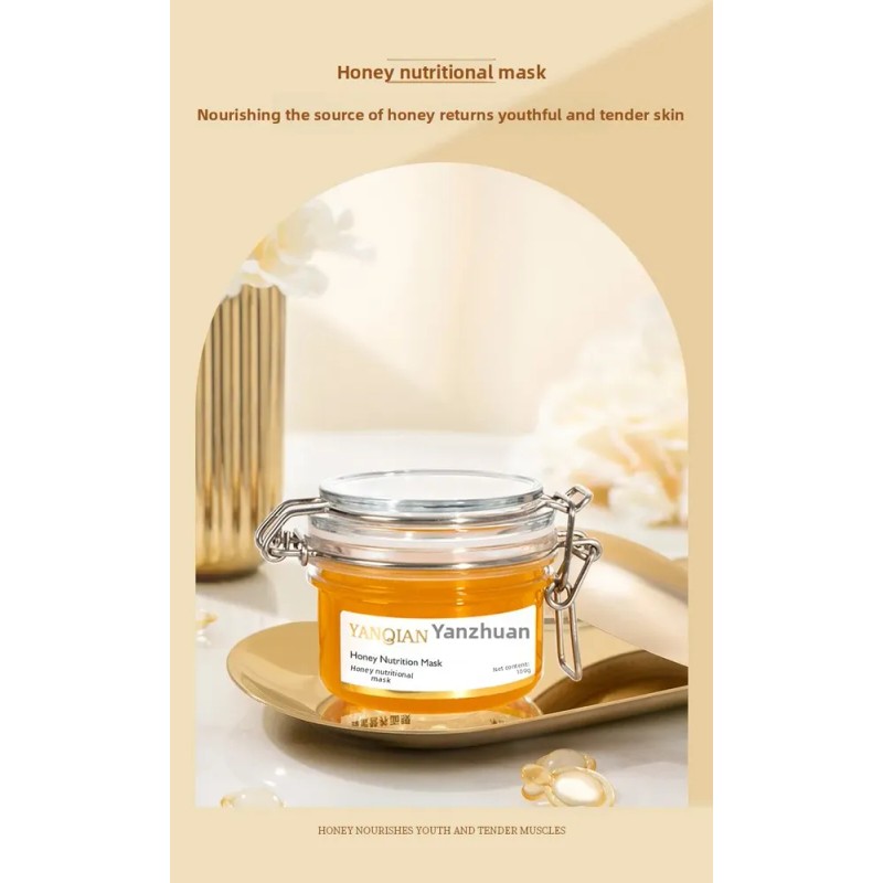 Mascarilla Nutritiva De Miel De Jalea Real, Hidratante Para