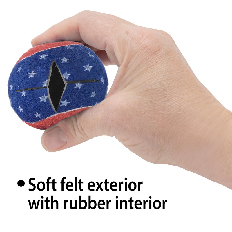 Top Glides Precut Walker Tennis Ball Glides (Patriotic)