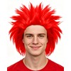 Short Red Wig Men Short Spiky Wigs Adult Light Reddish