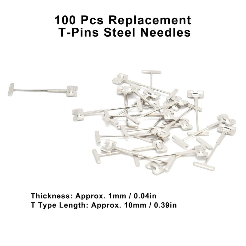 100 Pieces T-Pins, Tile Replacement Steel Needles, Tile Levelling System