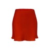 Mist Azur Women's Elegant Silky Satin Mini Skirt High Waist