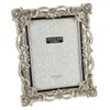 Impressions - Antique Silver Floral Resin Photo Frame with Crystals