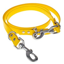 dogIDS Waterproof Jaeger Lead - Odor Resistant, Made in The USA - Yellow, 3/4 in x 8 ft