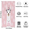 Cute Llama Beach Towel Lightweight Microfiber Pool Towels 31"x61" Absorbent