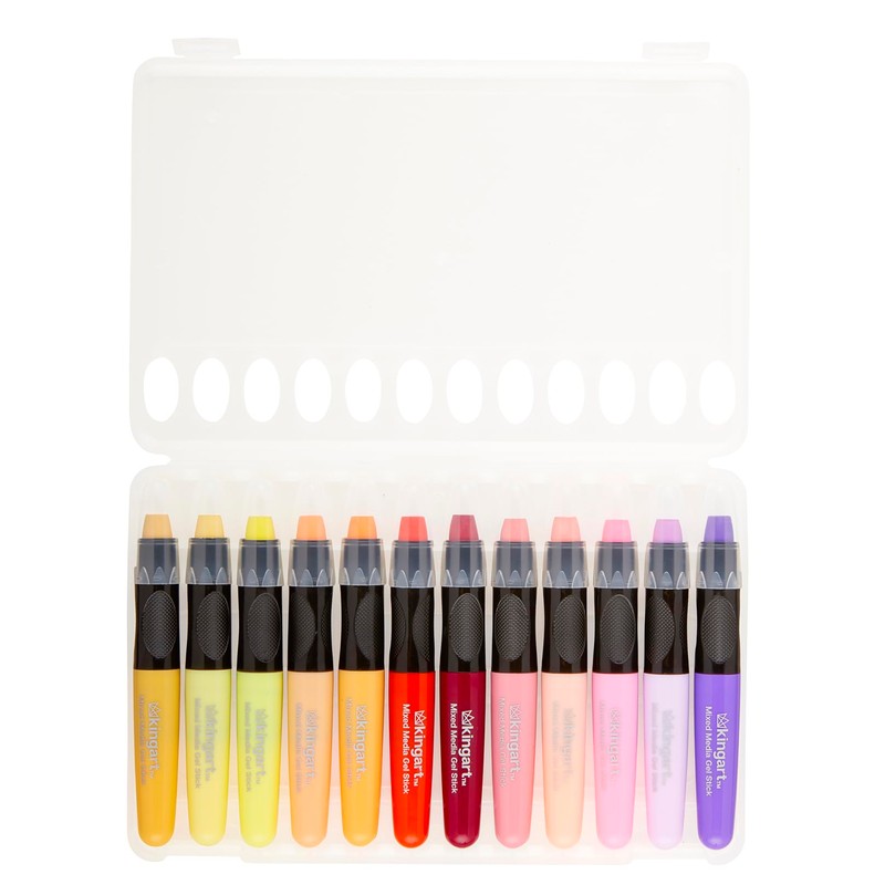 KINGART GS027-1 Gel Stick Single, IRON Color, Artist Mixed Media