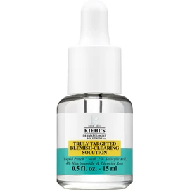Kiehl's Truly Targeted Blemish-Clearing Solution, Solución Eliminadora de Acné, Tratamiento Líquido Invisible para Acné y Espinillas, Desvanece Manchas e Imperfecciones, Con 2% de Ácido Salicílico y 4% de Niacinamida, 15 ml