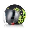 ORIGINE Motorcycle Open Face Scooter Helmet with Double Visor, ECE2206