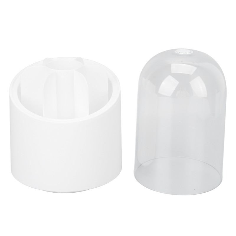 Makeup Brush Holder 360 Degree Rotatable Large Capacity Dustproof Cosmetics