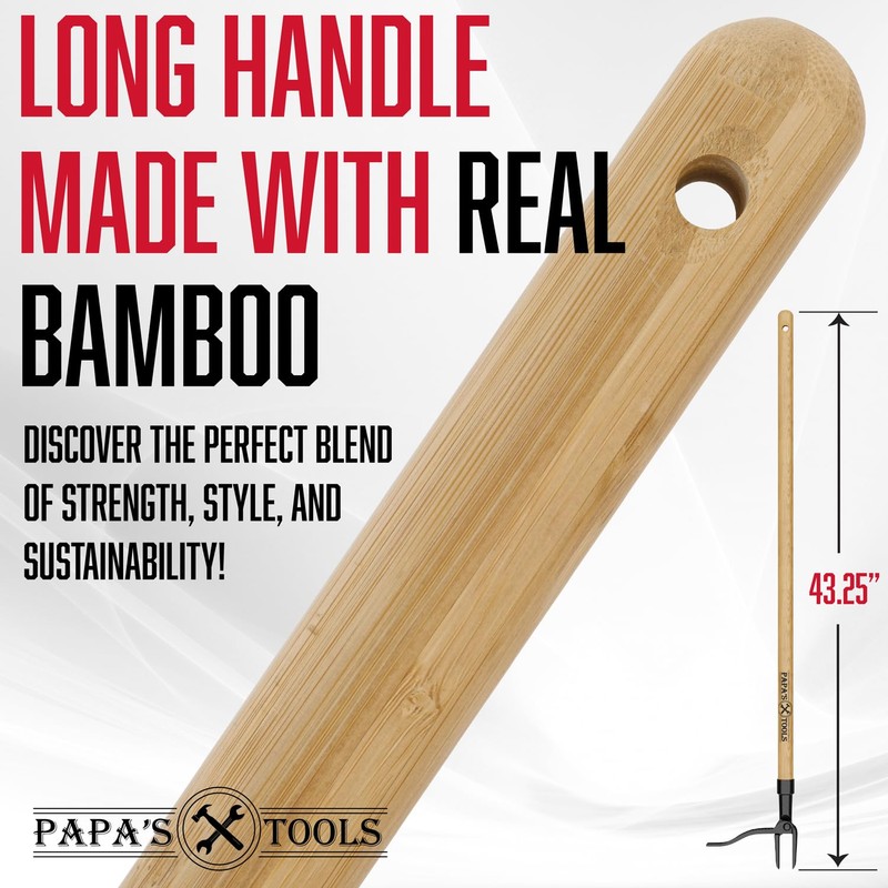Papa's Tools Weeder - Stand Up Weed Puller Tool Made