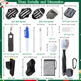 Golf Advent Calendar 2026 for Men Teen Boy,24 Days Christmas Countdown Calendar with Golf Balls, Tees, Ball Markers, for Father, Husband,Boyfriend and Golf Lovers