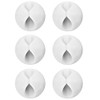 U-horizon 6 Pack Cable Tidy Clips, White