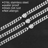 SytsLNKXXX Cuban Link Chain Bracelet for Men- 316L Stainless Steel