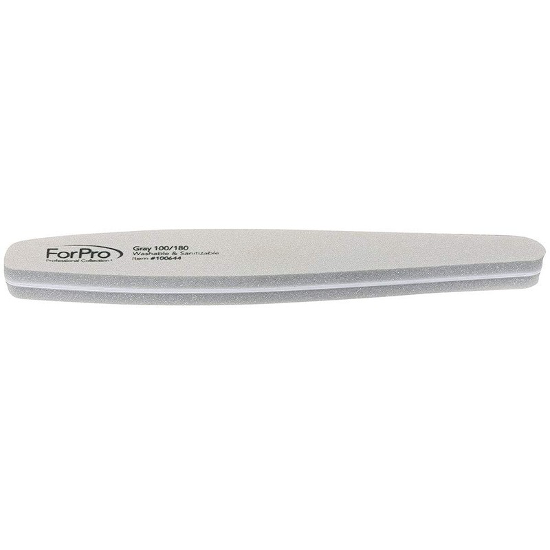 ForPro Professional Collection Expert Sponge Board, 100/180 Grit, Double-Sided Nail