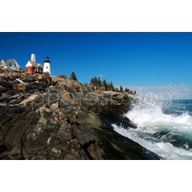 PHOTOSBYJON Pemaquid Point Lighthouse Color Choose from Four Sizes Maine Photographic Print Photo Picture Poster Standard Frame Size