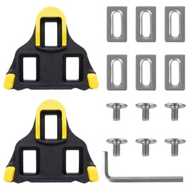 2 PCS Cleats for Cycling Shoes Compatible with Shimano SPD-Sl & SPD Sh51 Cleat Systems Non-Slip Durable and High Performance for Road & Indoor Cycling Black