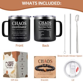 Fufendio Chaos Coordinator Gifts - Thank You Gifts for Men, Women, Nurse, Coworker, Employee, Boss - Birthday Appreciation Gift for Administrative Assistant, Supervisors, Secretary