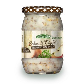 Allos Organic Lard Pot with Onions and Apples (1 x 250 g)