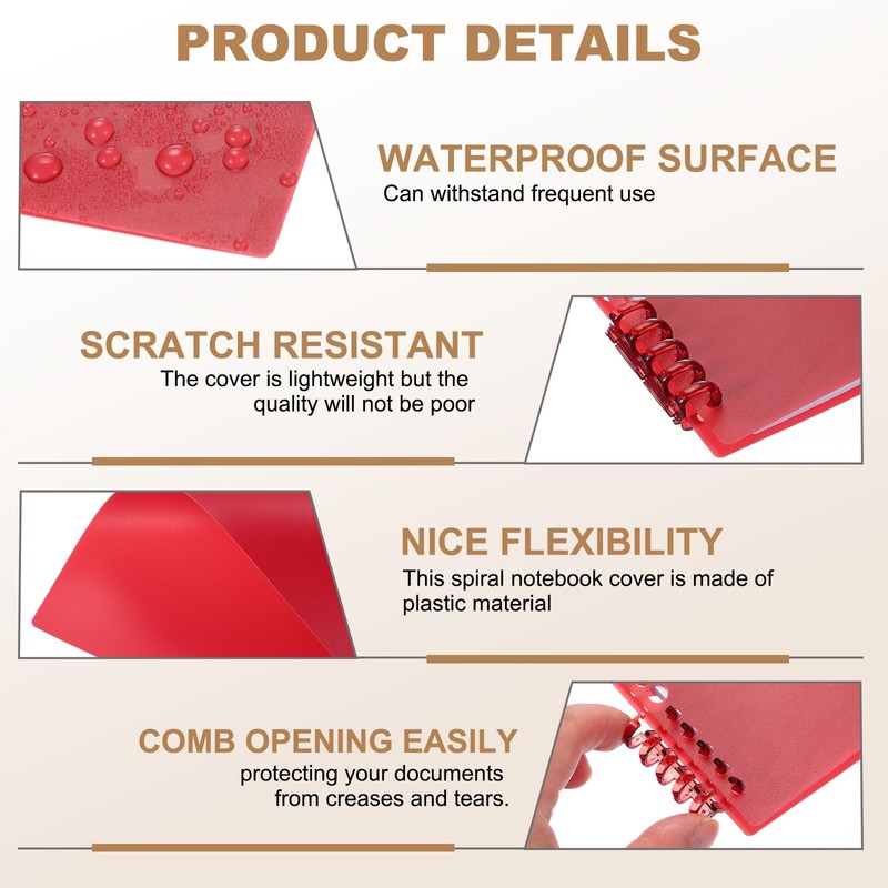 PATIKIL 12 Pack Binding Covers, A4(11.8x8.5 Inch) 22 Mil Plastic