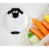 Kawaii Sheep Spoon Rest Ceramic, White Cute Animal Shape Kitchen