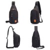 Peicees - Mochila pequeña con honda, impermeable, unisex, bandolera en