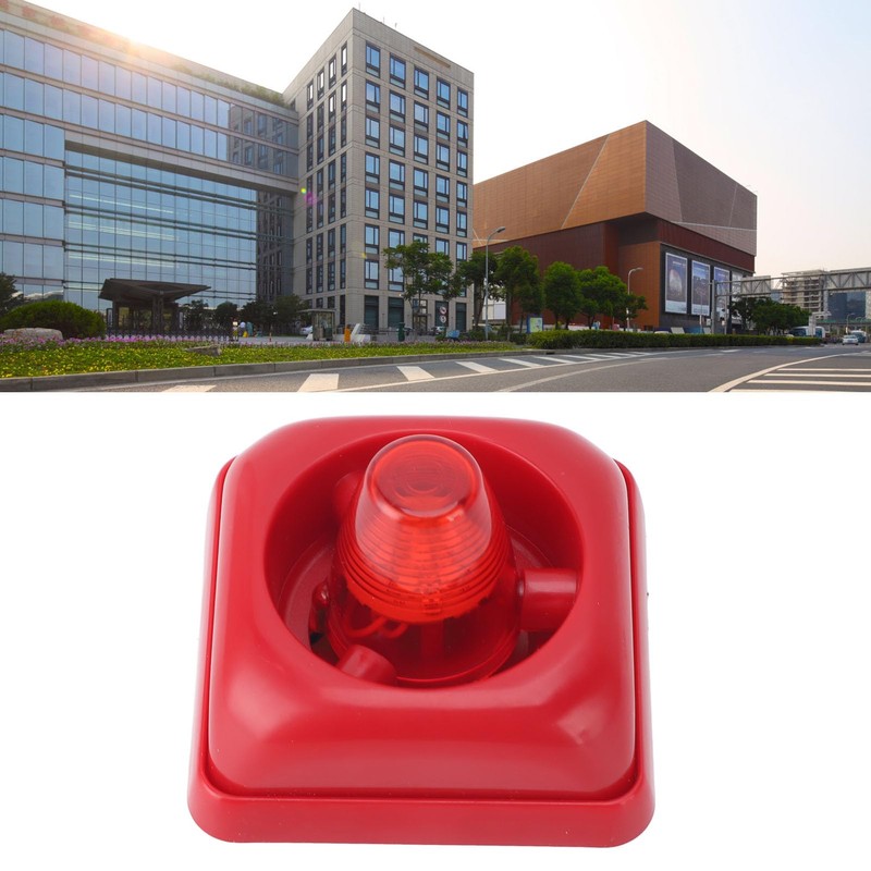 Visual and Acoustic Alarm with 3 Tone Modes, LED Flashing