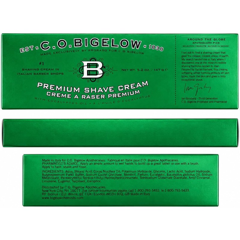 Crema de afeitar con eucalipto y aceite de coco C.O.