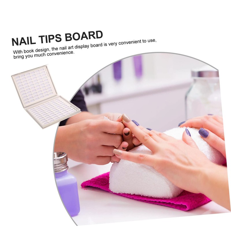 BIUDECO Nail Art Wear Nails Display Board Manicure Nail Holder
