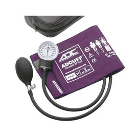 ADC Prosphyg 760 Pocket Aneroid Sphygmomanometer with Adcuff Nylon Blood Pressure Cuff, Adult, Purple